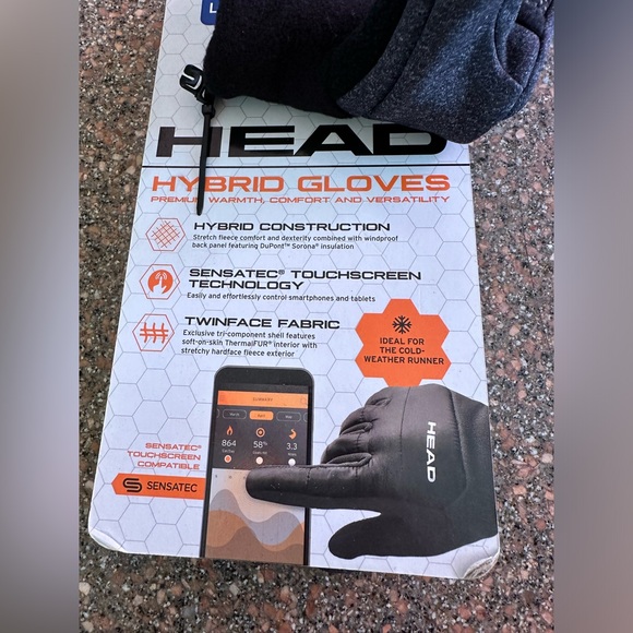 NWOT Men’s HEAD Hybrib Gloves - Picture 2 of 2